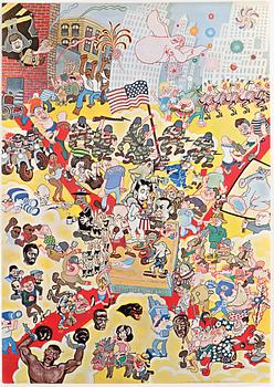 POLITISK KONST, 4 posters, 1960 - 70 -tal.