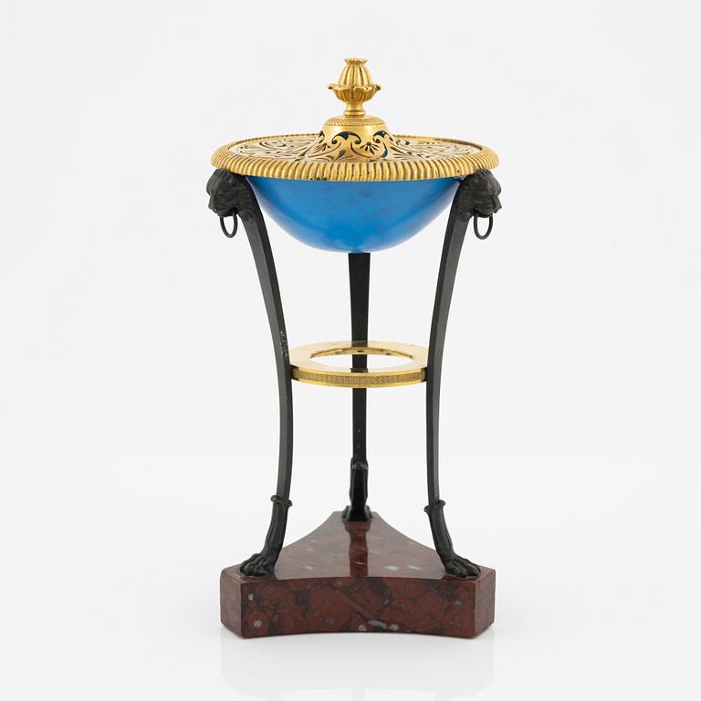 An Empire style gilt bronze censer, 20th Century.