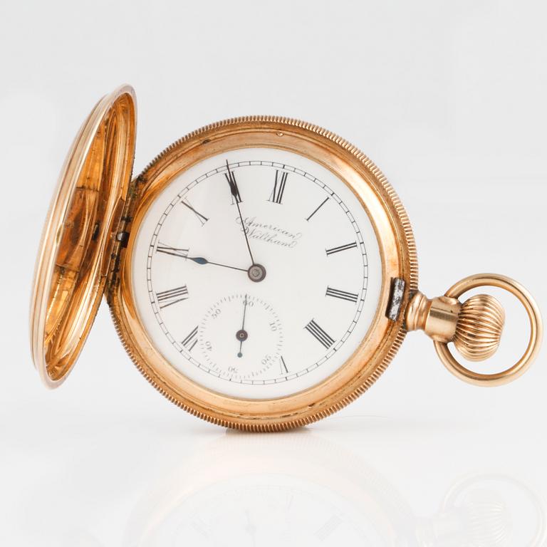 FICKUR, 14 K guld, American Waltham Watch Co, 1900-talets första hälft. Vikt 62 g.
