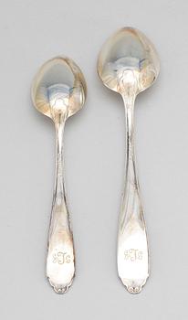 SKEDAR, 6+6, silver, GAB, Stockholm, 1900-tal. Totalvikt 536 g.