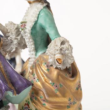 Figure group, porcelain, circa 1900.
