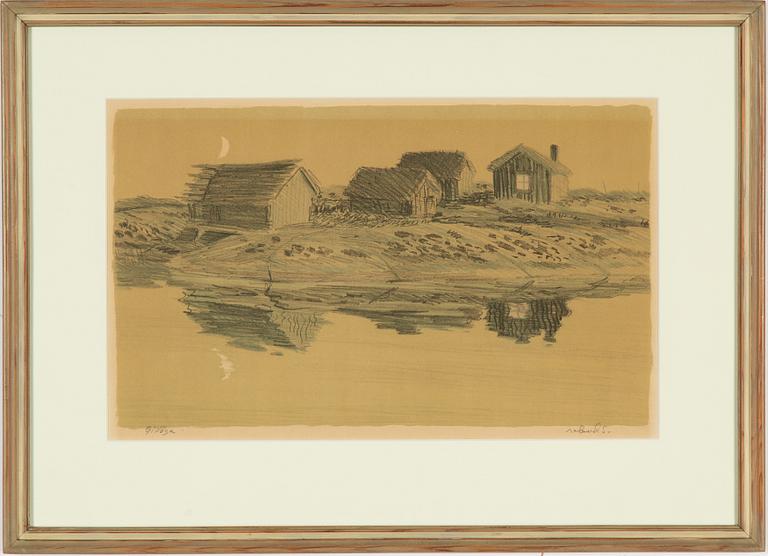 3 lithographs in colors, signed and one numbered.