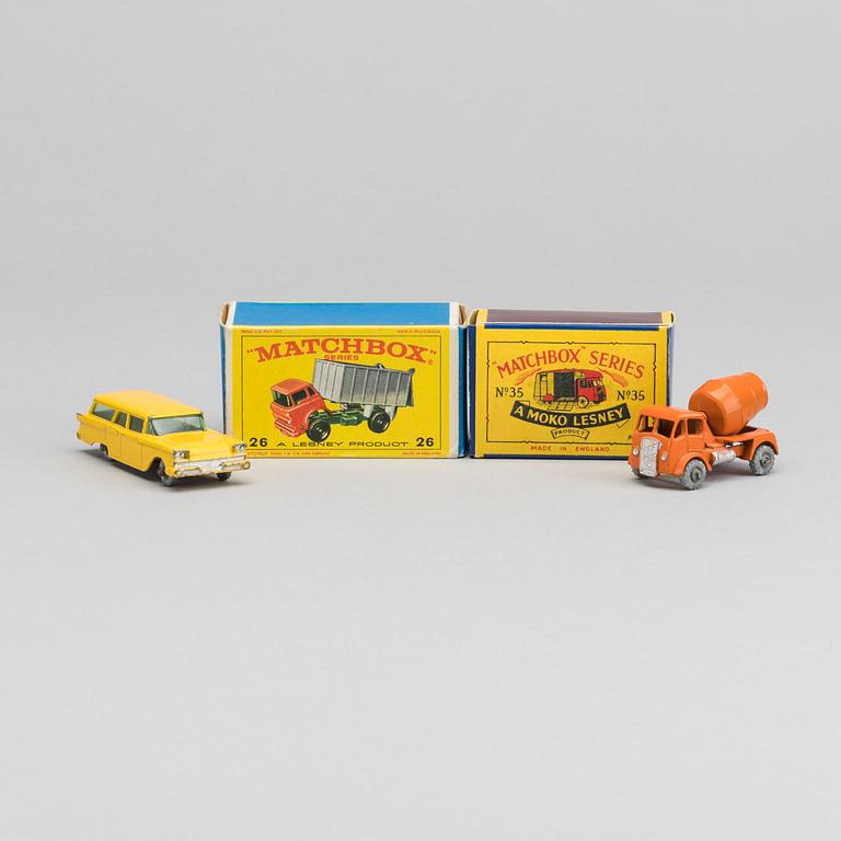 LESNEY MATCHBOX SERIES FOUR CARS.