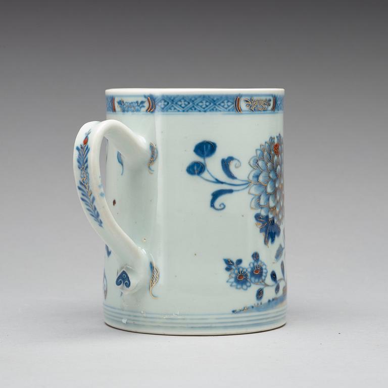 MUGG, kompaniporslin. Qingdynastin, Qianlong (1736-95).