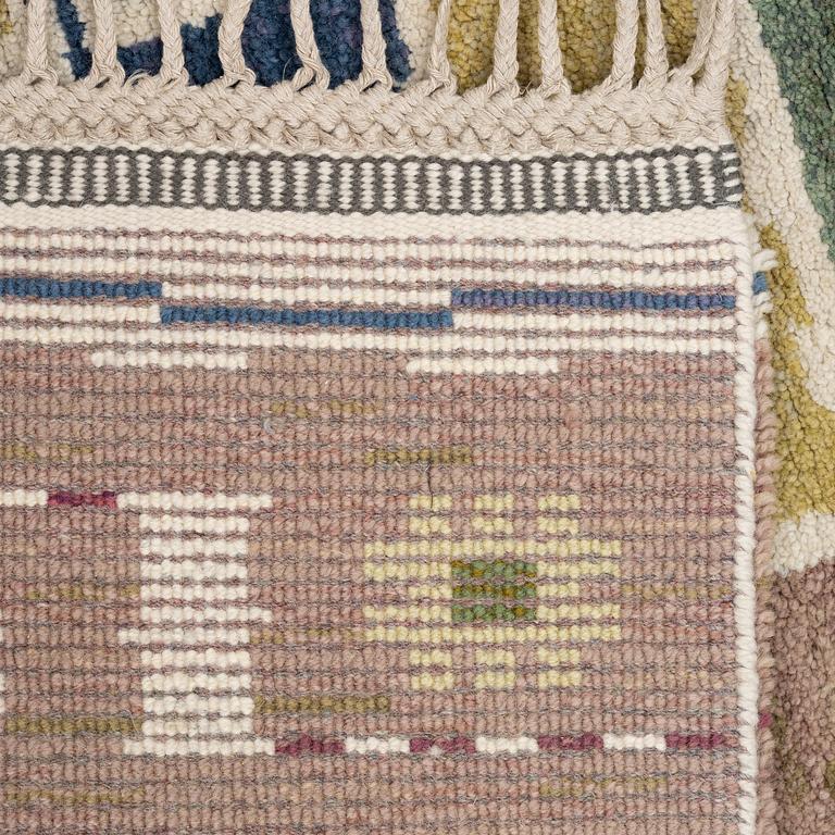 Märta Måås-Fjetterström, a 'Ängarna' carpet, knotted pile, c 248 x 182 cm, signed AB MMF.