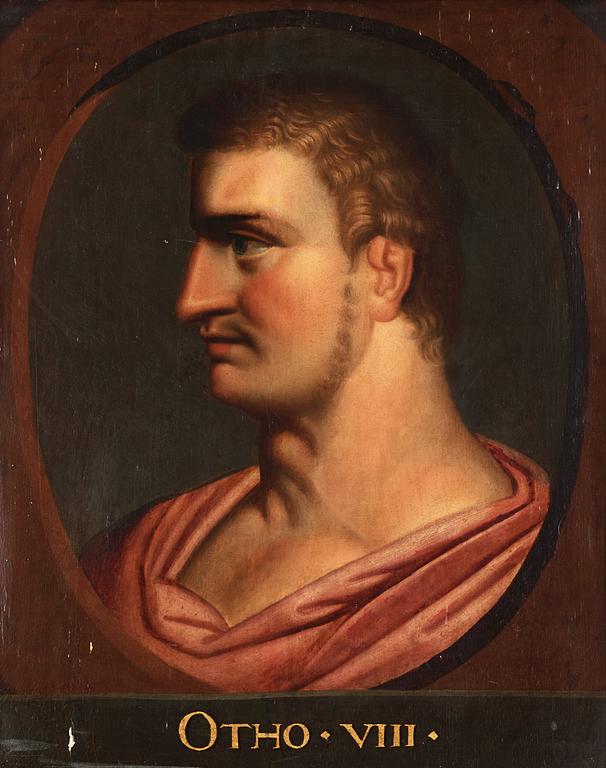 Julius Cesar, Augustus, Tiberius, Caligula, Claudius, Nero, Gaba, Otho, Vitellus, Titus & Domenitanus (11).