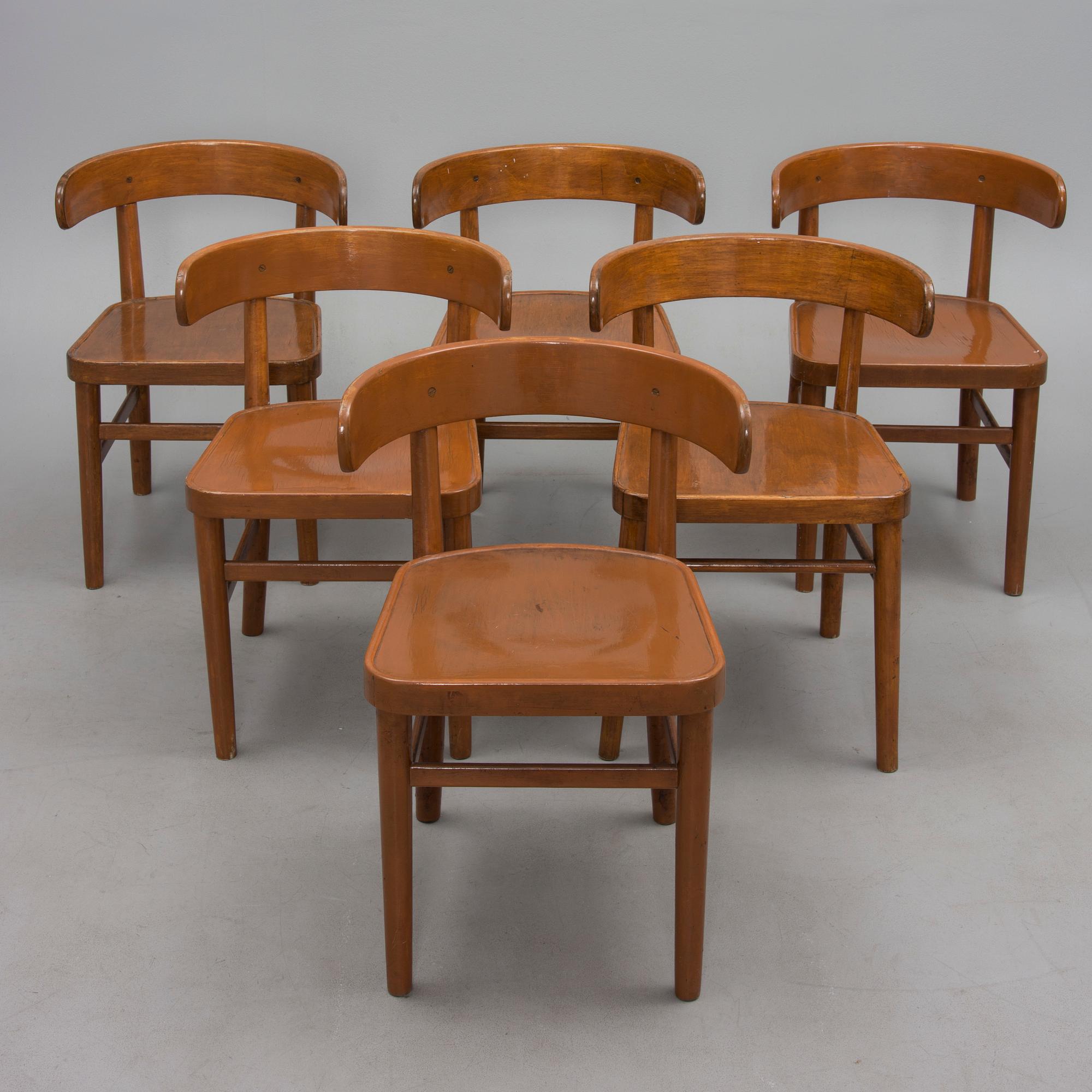 WERNER WEST, STOLAR, 6 st, modell "W-1" 1900-talets mitt.