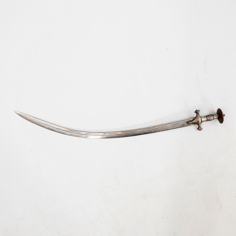 Tulwar / Shamshir, sabre, Afghan - Indian, turn of the Century 1900.