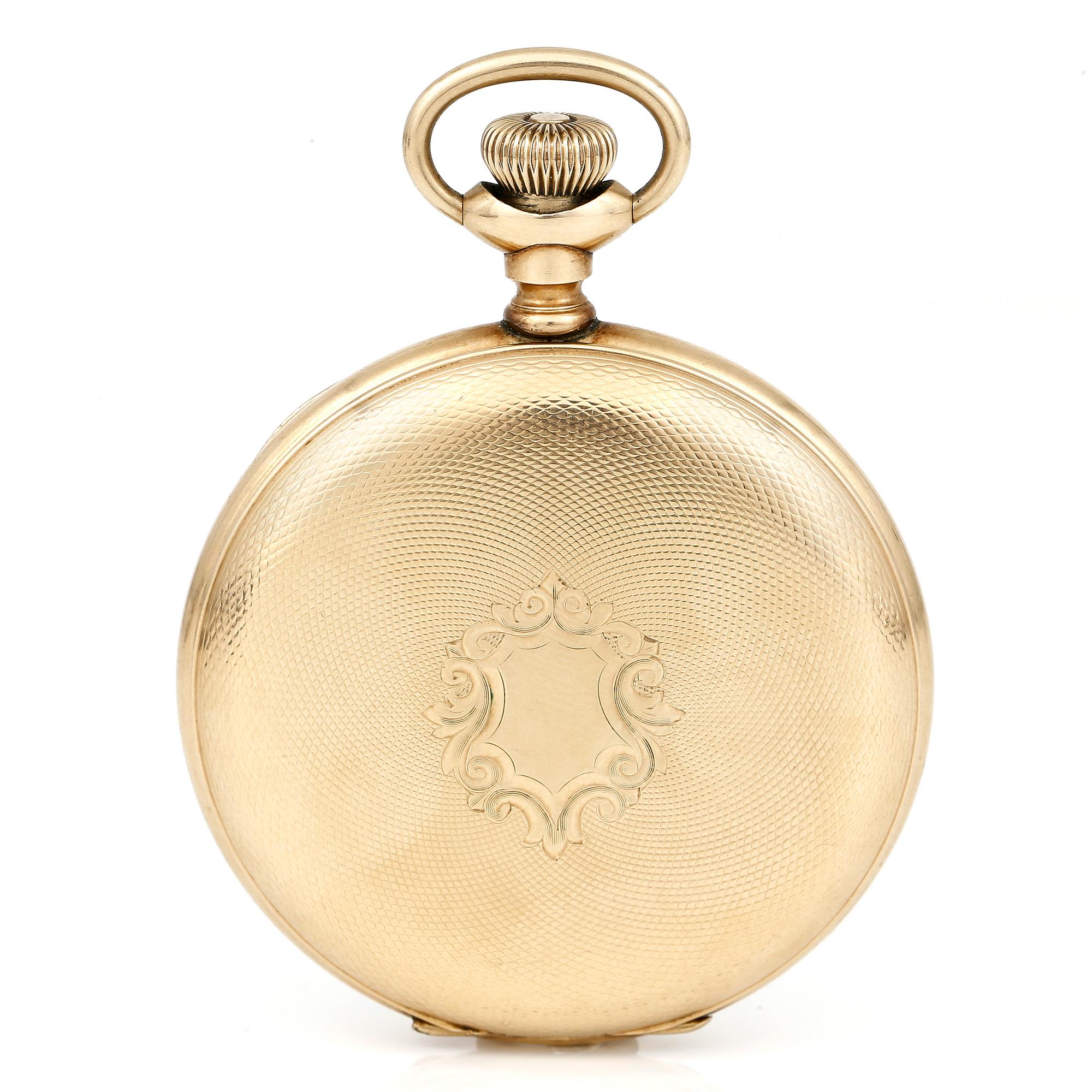 FICKUR, Waltham, USA, 14k guld, tot vikt ca 105,4 gram.