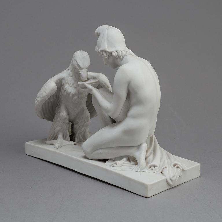 A PARIAN FIGURE after Thorvaldsen, Eneret,  Royal Copenhagen, ca 1900.