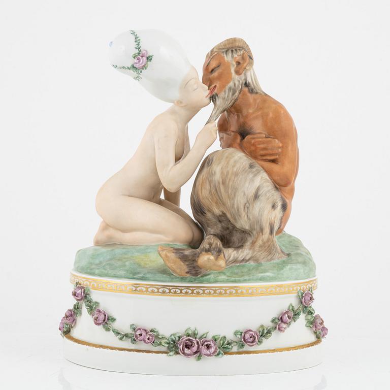 Gerhard Henning, a porcelain figurine, Royal Copenhagen, Denmark, early 20th Century.