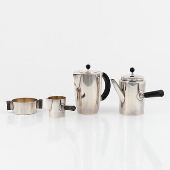 Jacob Ängman, a four-piece silver-plate coffee service, GAB, Sweden, 1930's/40's.