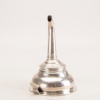 A 19th century English silver wine-strainer London 1813.