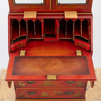 Writing cabinet, chinoiserie style, 20th century.