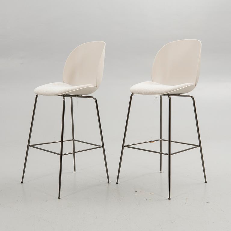 GamFratesi, Bar stools, a pair, "Beetle Bar Chair", Gubi, Denmark.