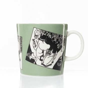 Moomin Mug Green, Arabia, Finland 1990-1993.