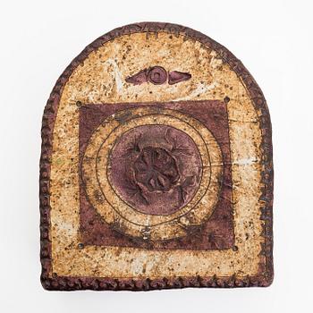 Francesca Mascitti-Lindh, relief, stengods, signerad F. Lindh. ARABIA.