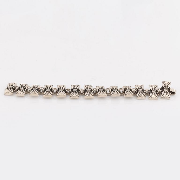 Hans Hansen, bracelet, sterling silver 'Egyptienne', 1940's.