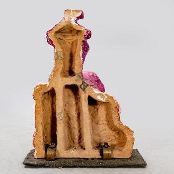 Ivor Abrahams, a signed and dated 1979 earthenware sculpture.