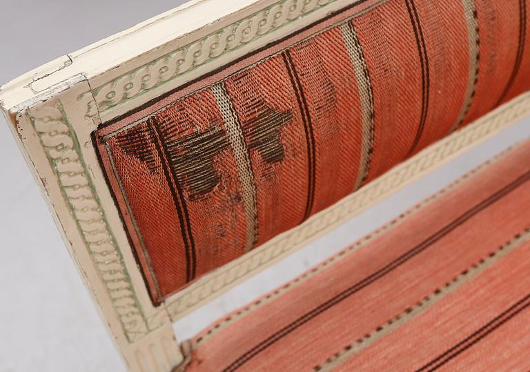 SOFFA, sengustaviansk, omkring år 1800.
