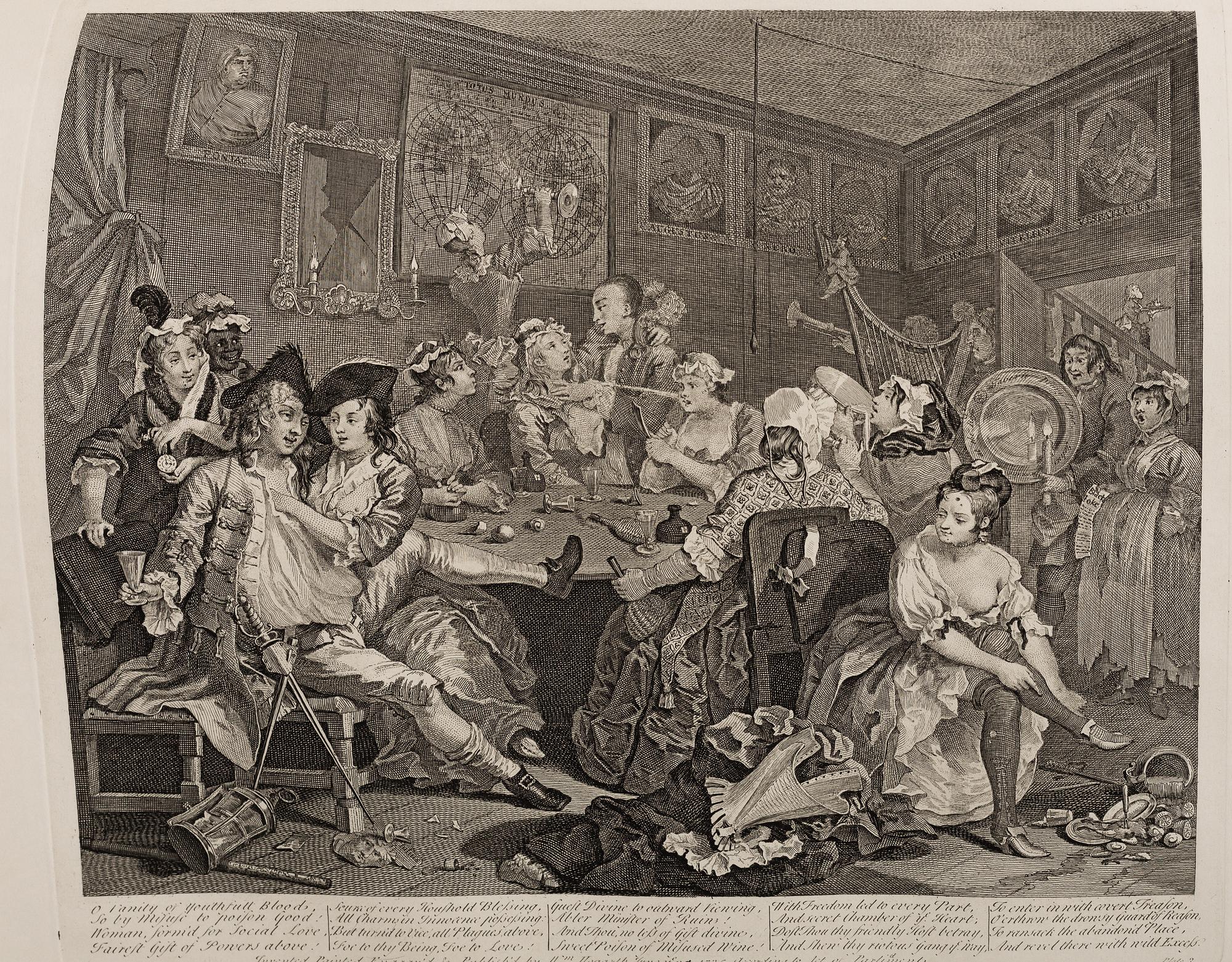 BOOK, "The Works of William Hogarth", 1822, published by Baldwin & Cradock, London.
