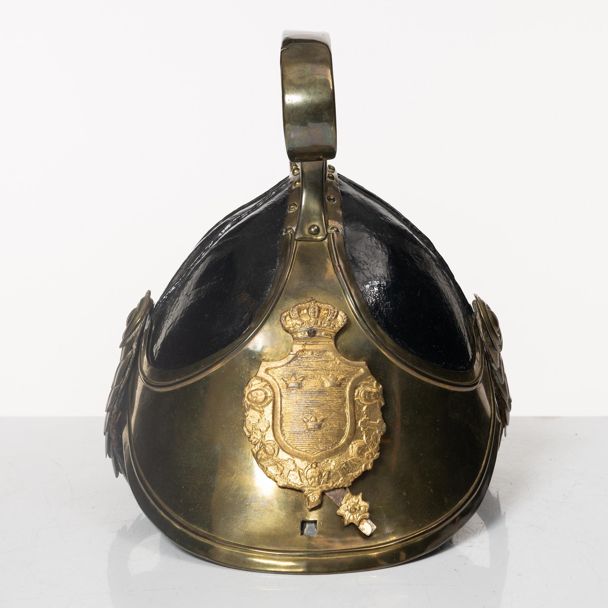 Hjälm, svensk, m/1846 för dragoner.