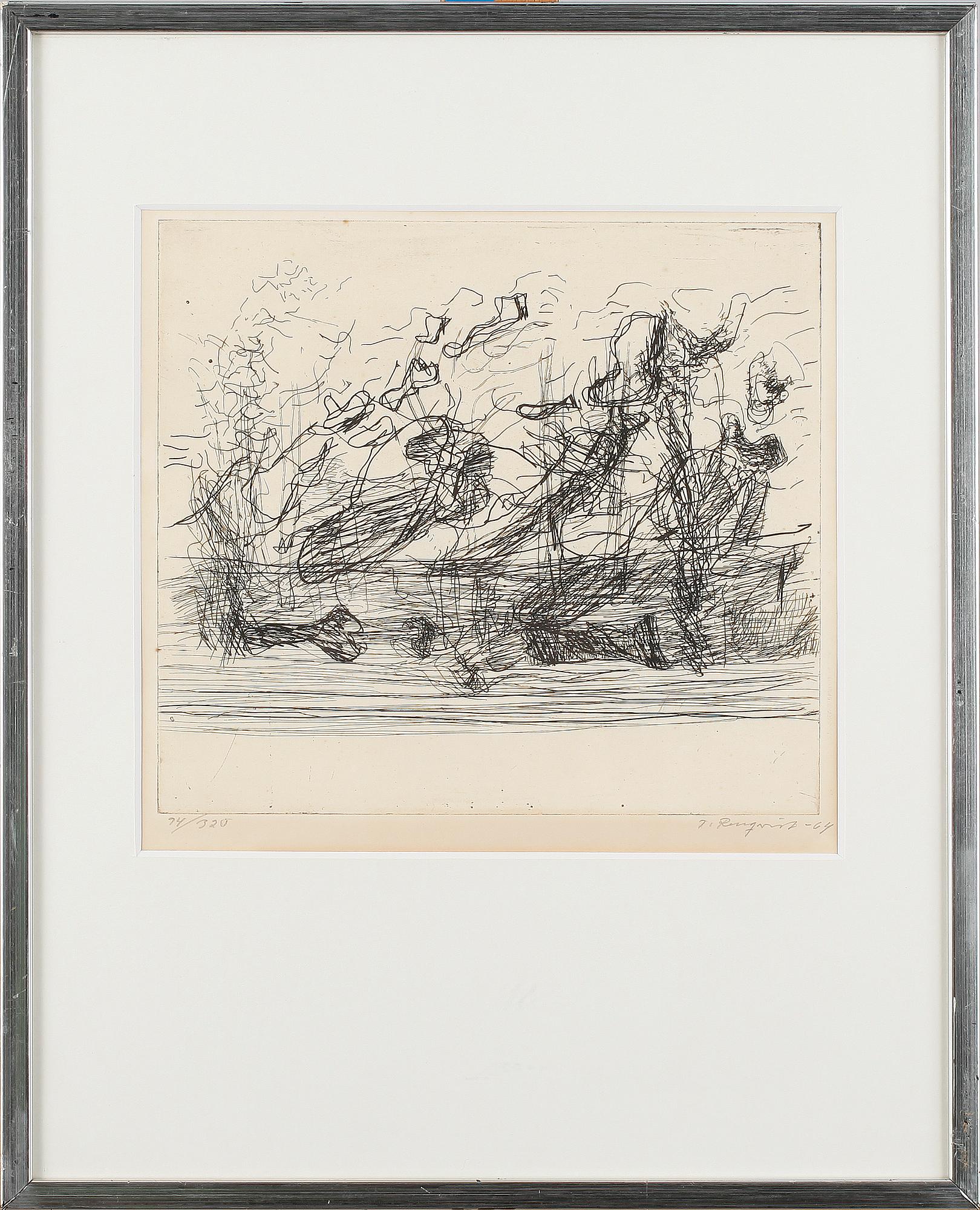 TORSTEN RENQVIST, etsning, sign o dat -64, numr 94/320.