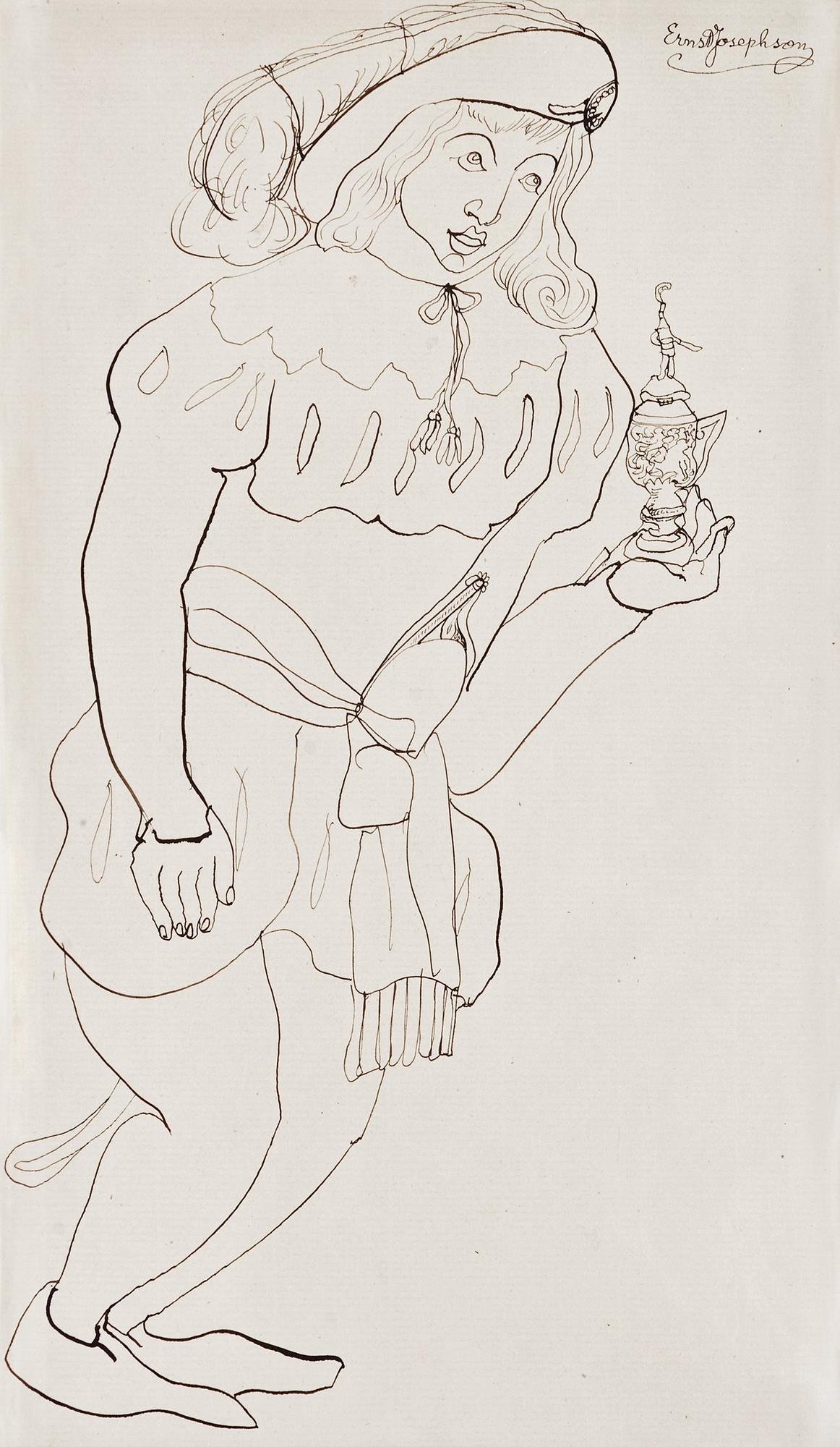 Ernst Josephson, "Prins med guldpokal".