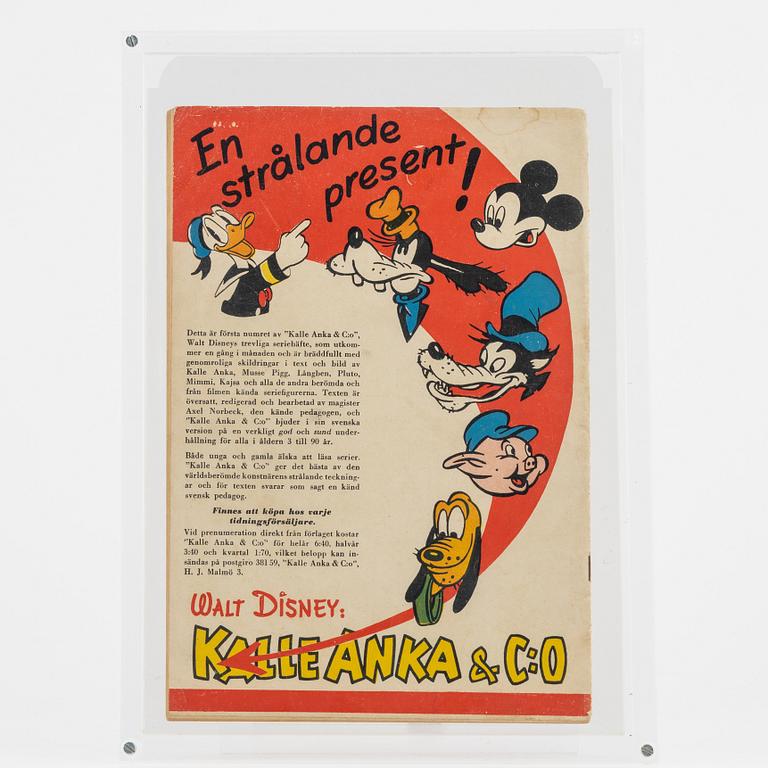 Serietidning, "Kalle Anka & Co" Nr 1, 1948.