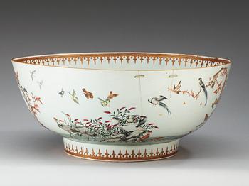 BÅLSKÅL, kompaniporslin. Qing dynastin, Qianlong (1736-95).