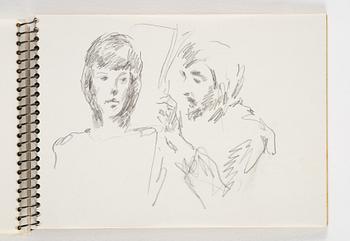 Lotte Laserstein, 4 skissböcker med blyertsteckningar.