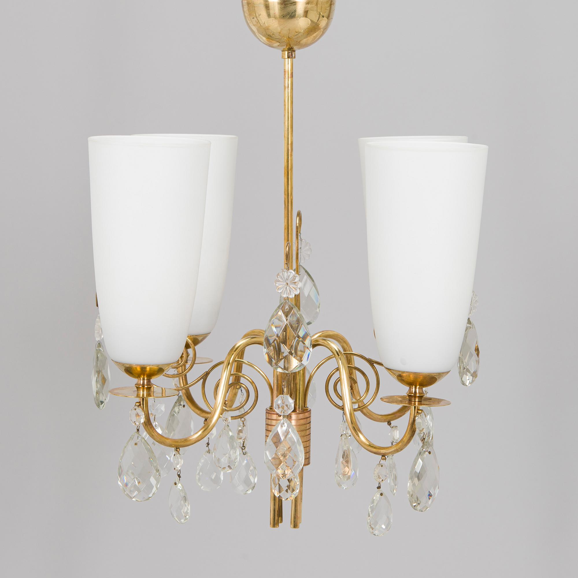 Paavo Tynell, a '51172' mid-20th century ceiling light for Idman.