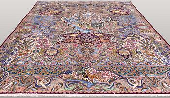 Matta, Figural Kashmar, ca 388 x 298 cm.