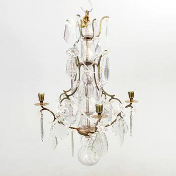 A Rococo style chandelier around 1900.