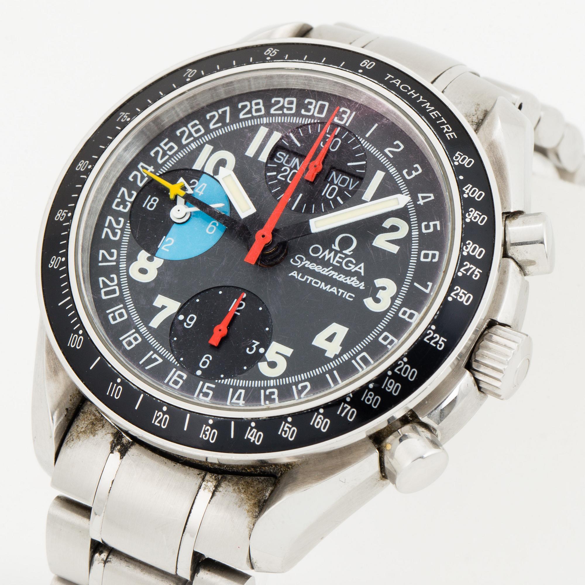 OMEGA, Speedmaster, Racing "Michael Schumacher", chronograph, wristwatch, 39 mm.