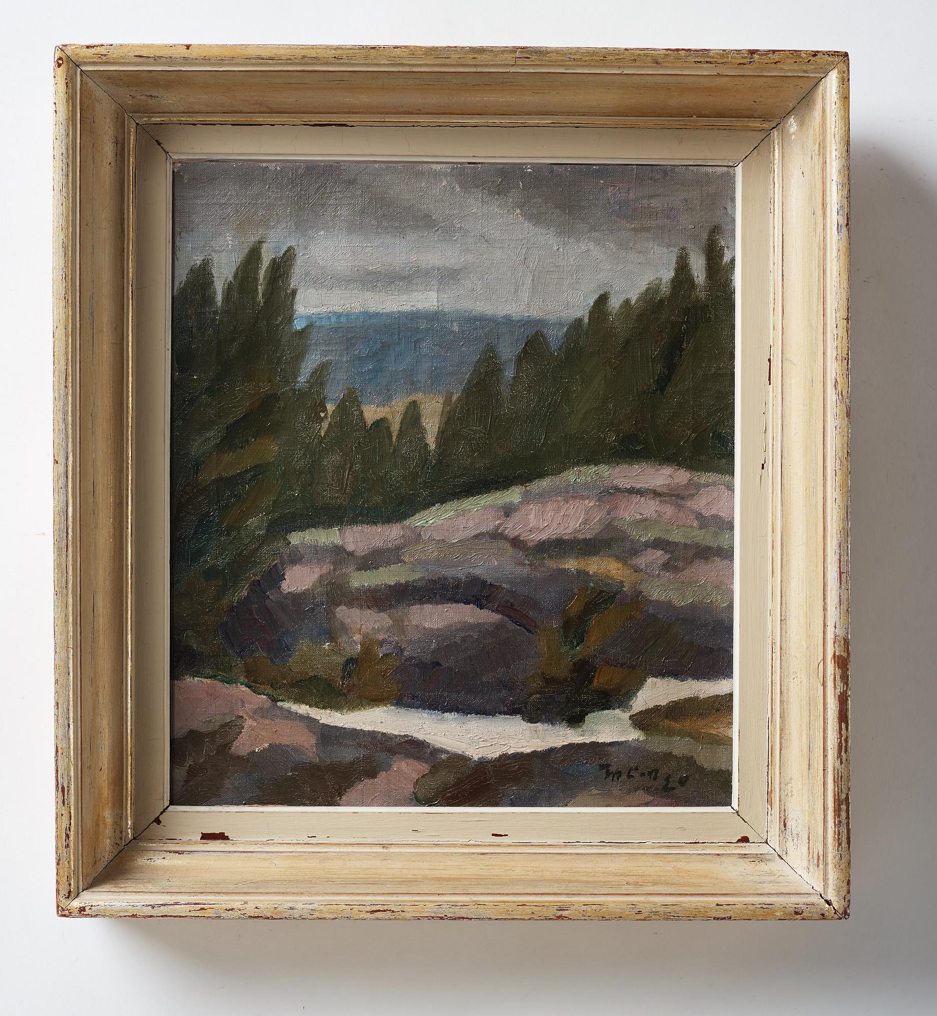 MARCUS COLLIN, oil on canvas, signed and dated -20.