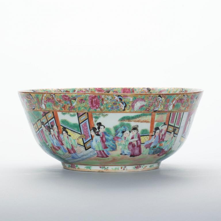 SKÅL, porslin, Kanton, 1800-tal.