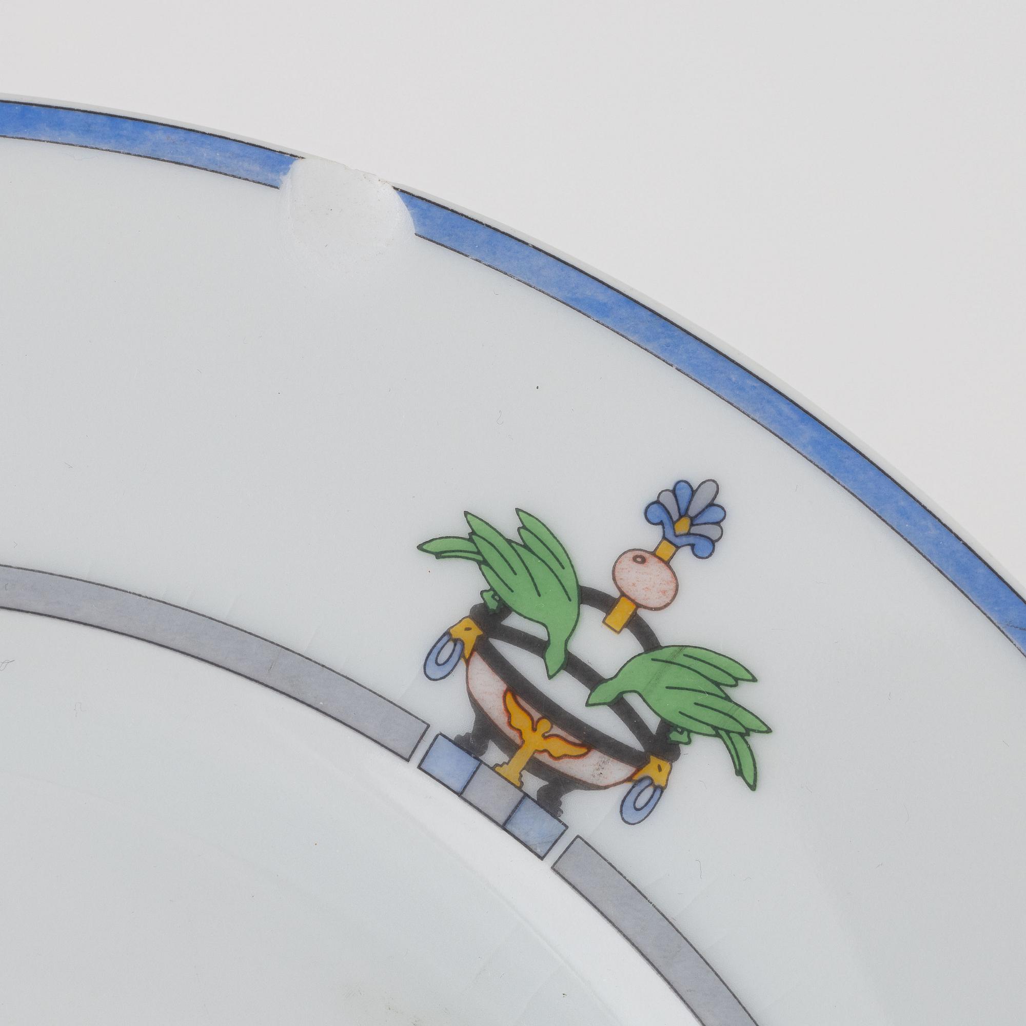 Servisdelar, 19 st, porslin "La Maison Venitienne", Cartier, Limoges, Frankrike.