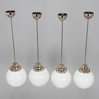 Paavo Tynell, Four 1930s pendant lights modell 1601 for Taito.