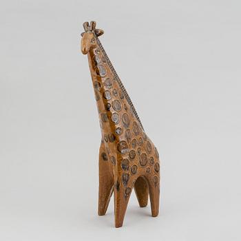 Lisa Larson, a stoneware figurine, 'Giraffe' from the series 'Stora Zoo' for Gustavsberg.