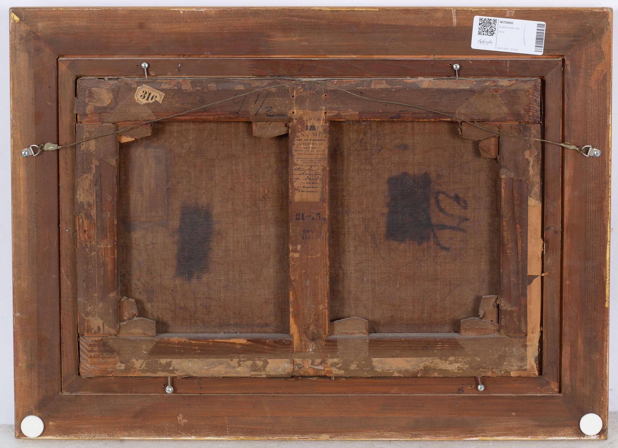 Eugène Isabey, Coastal Scene with Boats.