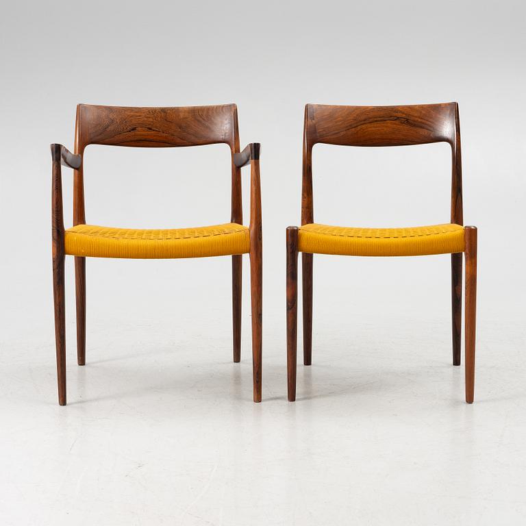 Matgrupp, 7 delar, Danmark, 1960-tal. Bland annat Niels Otto Møller för JL Møller.
