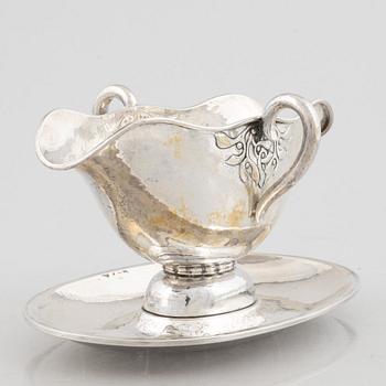Sauceboat, silver, Fritz Heimbürger, 1926, Denmark.