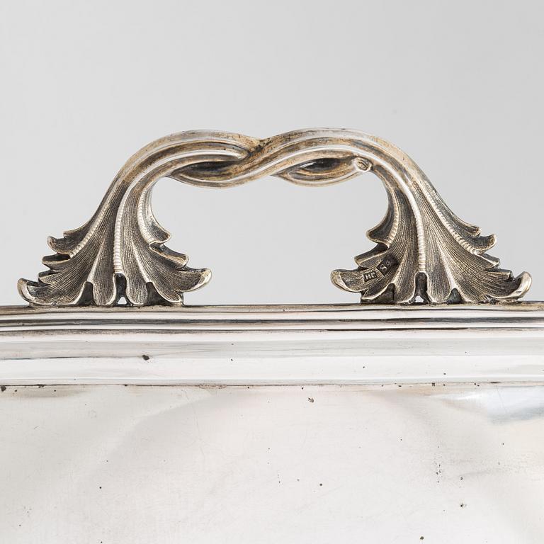 A 19th-century silver tray, Moscow, Russia 1884.