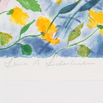 LENA LINDERHOLM, färglitografier, 2 st ur mappen "Livets Fröjder", signerade Lena A Linderholm och numrerade HC XXIV/XXV.