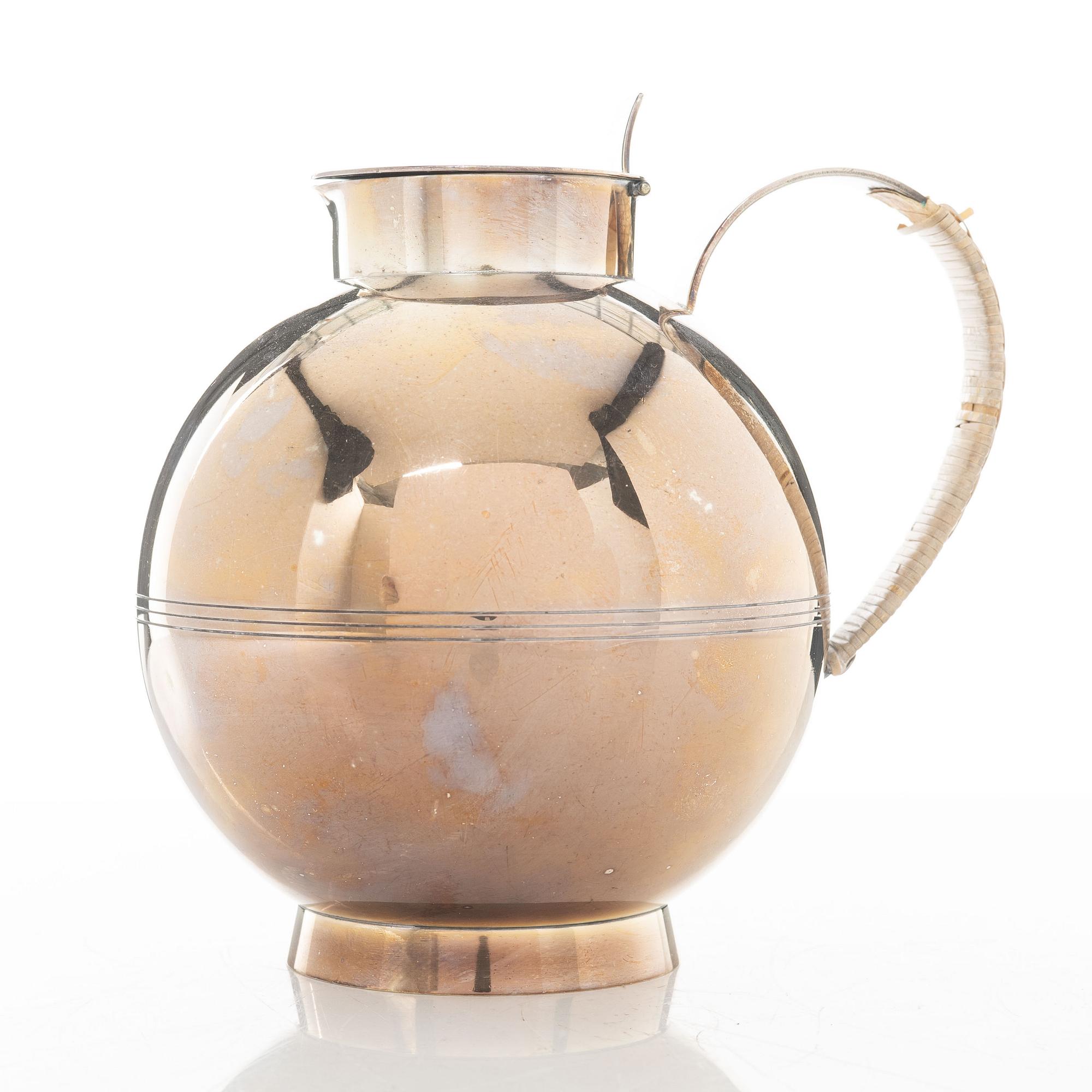Sylvia Stave, a silver plated jug, CG Hallberg, 1930s.
