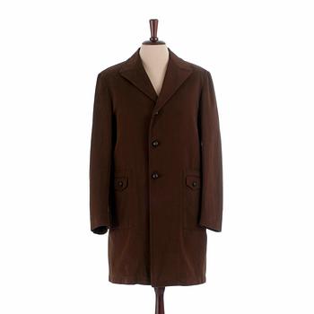 LUND & LUND, a brown cotton jacket, size 50.