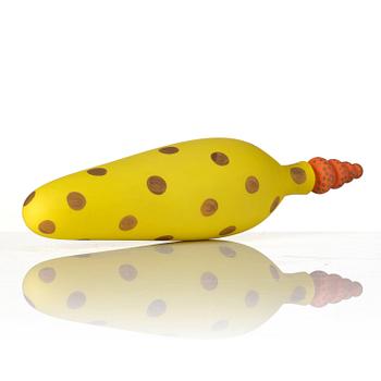 Anne Nilsson, a glass bottle with stopper, ed. 6/50, Orrefors Gallery, Sweden 1992.