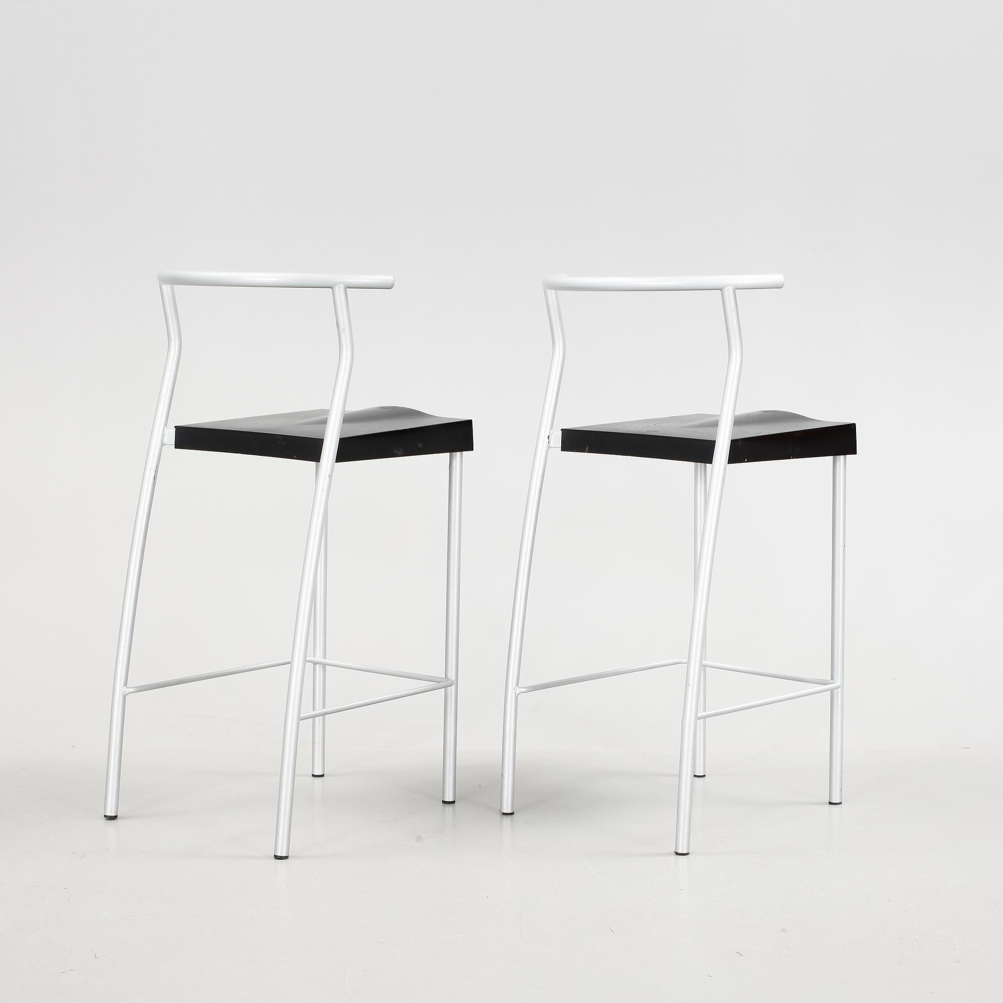 BARSTOLAR, 2 st, "Hi-Glob", Philippe Starck, Kartell. 1900-talets slut.