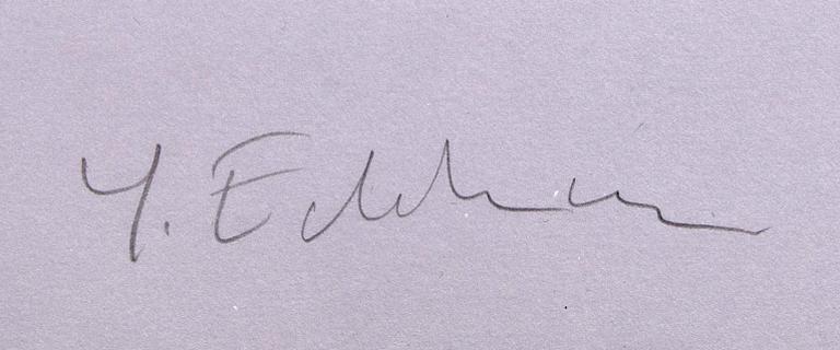 Yrjö Edelmann, färglitografi, signerad och numrerad EA II/XXV.